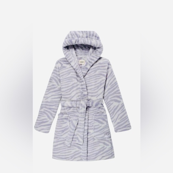 UGG Other - Ugg Soft Aarti Zebra Print Women’s Shearling Size Small Robe